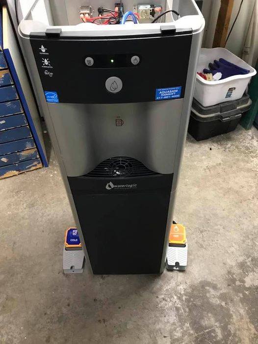 handless hands-free water coolers aquasani springfield mo missouri lake of the ozarks pedal water coolers for home for office